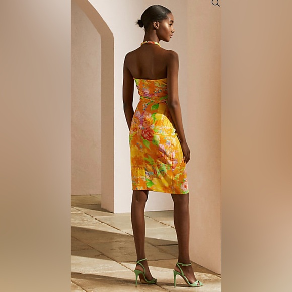 Ralph Lauren Purple Label Rosamund Floral Silk Cocktail Dress. Size 12. EUC. - Picture 4 of 8